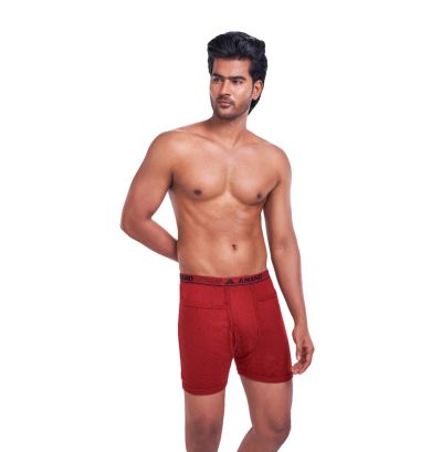 ANAND Sanga Pocket Trunk – Soft Cotton Innerwear with Secure Pocket, Comfortable Everyday Men's Underwear |  Pack of 2 | Assorted Color