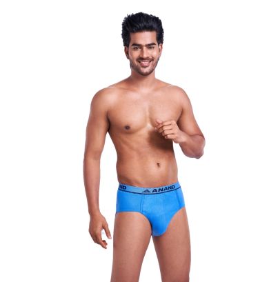 Anand Brief Men's Brief - Multi Colour, Comfortable Everyday Wear | Pack of 2 |Assorted Color